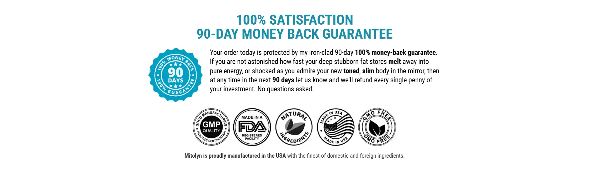 mitolyn moneyback guarantee